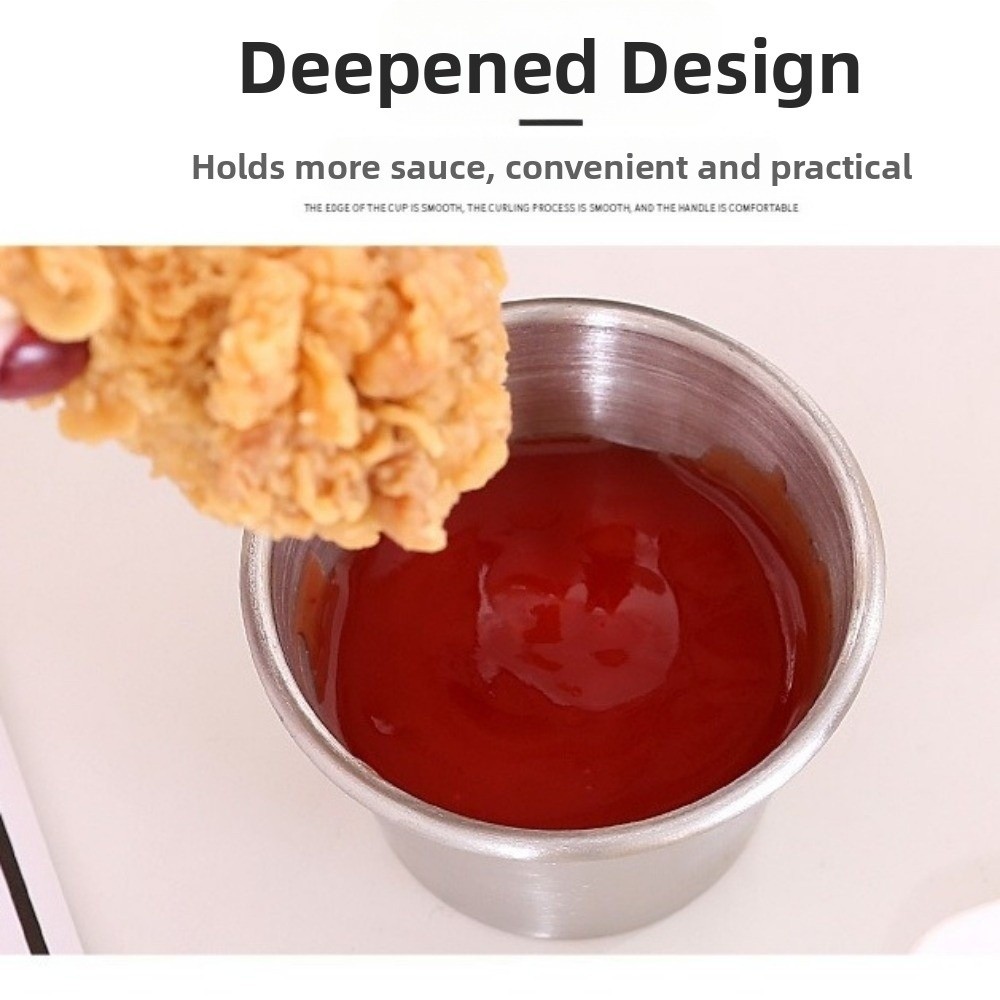 12PCS/SET Stainless Steel Dipp - Sauce Dipping Cup review and price