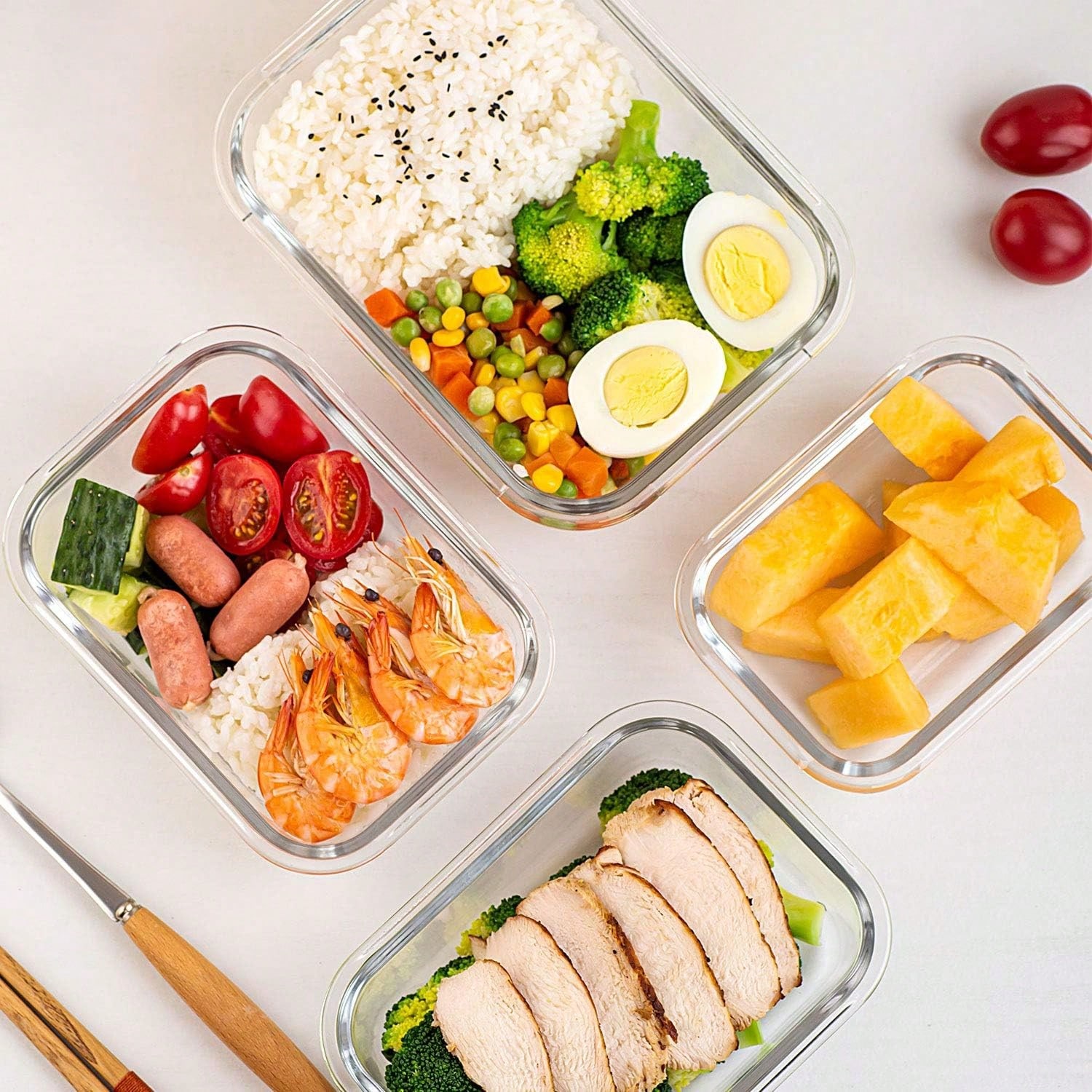 10 Pack Glass Meal Prep Contai - Meal Prep Boxen Glas review and price