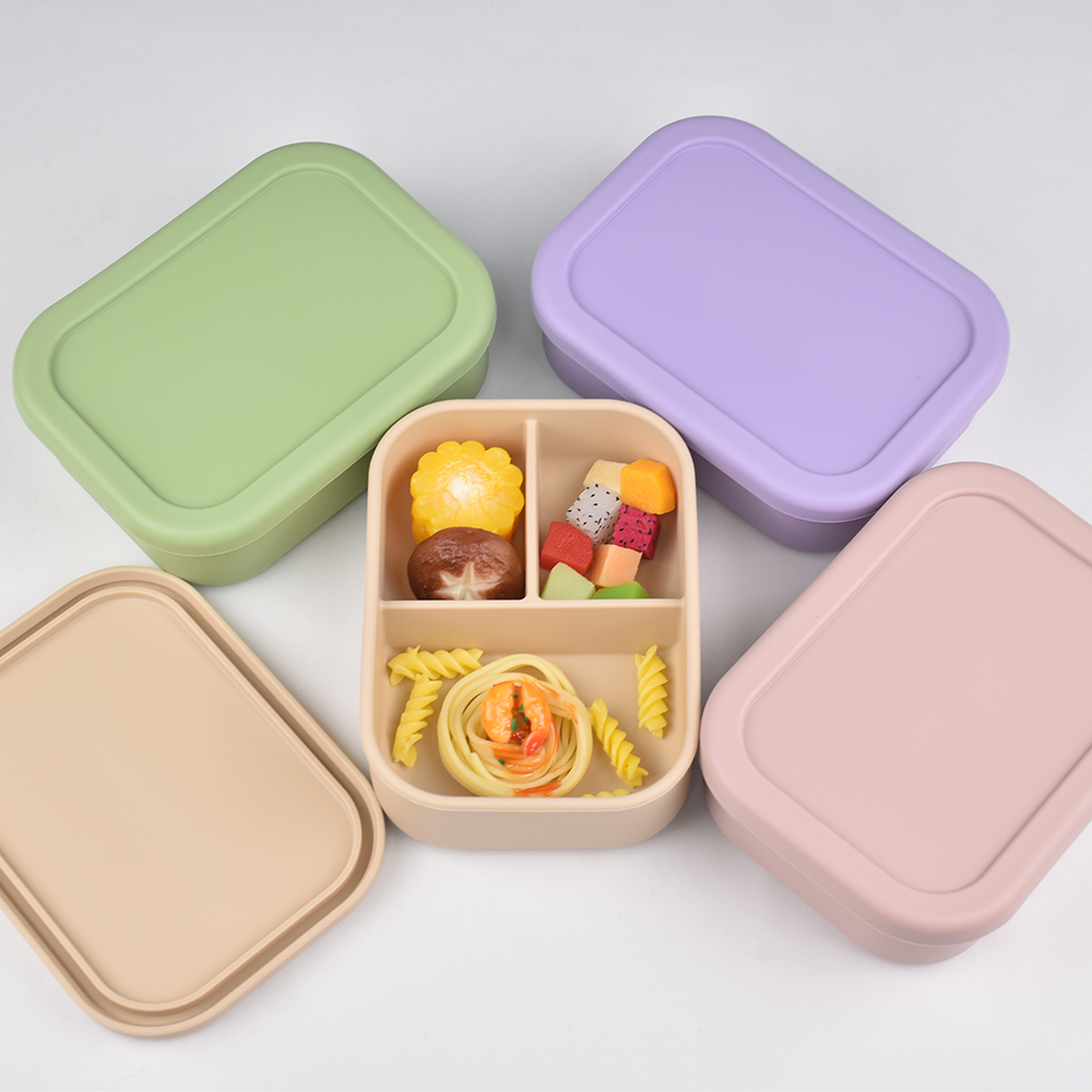 3-Compartment Food Grade Silic - Meal Prep Boxen Glas review and price