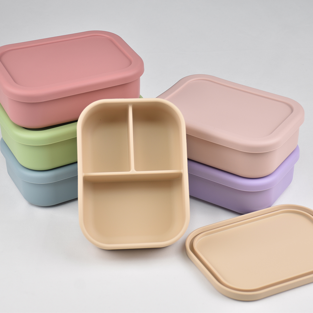 3-Compartment Food Grade Silic - Meal Prep Boxen Glas review and price