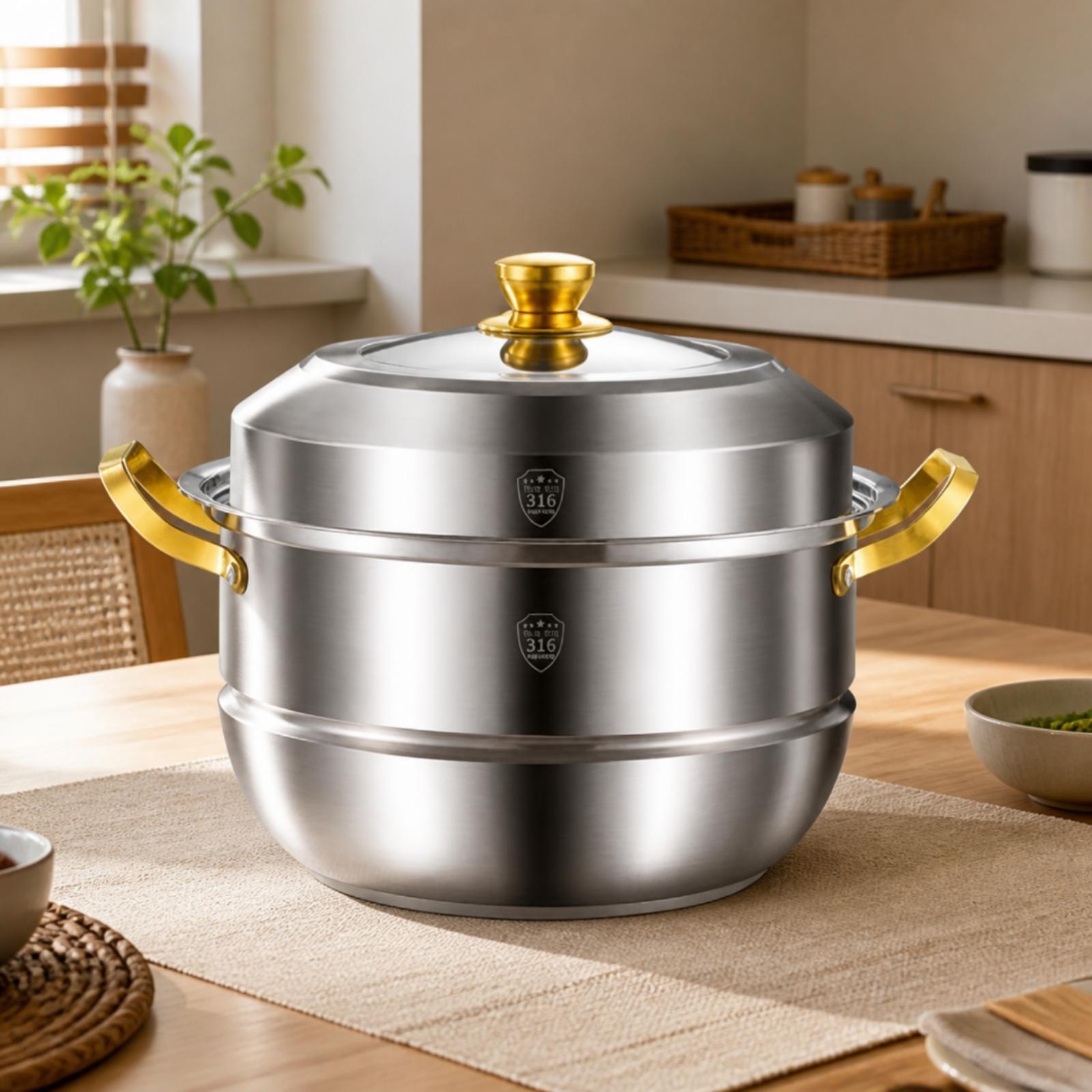 Multi Layer Steam Cooker Pot w - Meal Prep Seafood review and price