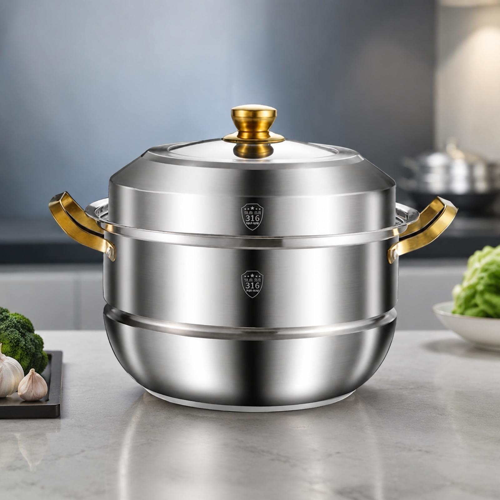 Multi Layer Steam Cooker Pot w - Meal Prep Seafood review and price