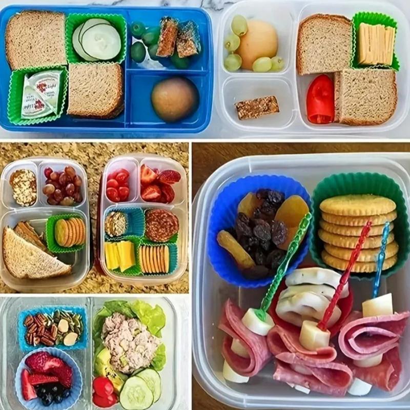 Lunch Box Divider Cup Reusable - Meal Prep Template review and price