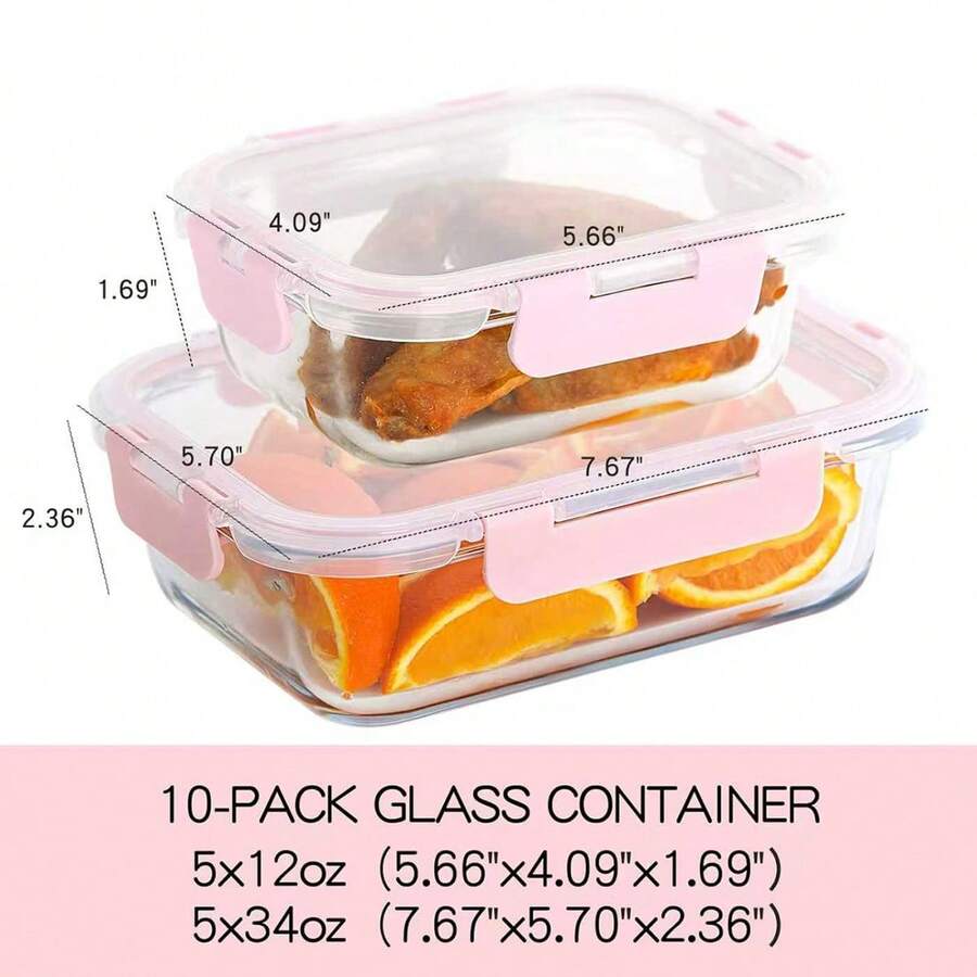 10 Pack Glass Meal Prep Contai - Meal Prep Boxen Glas review and price