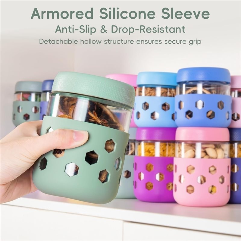 SOFT-Glass Jars With Airtight  - Meal Prep Glass Containers With Lids review and price
