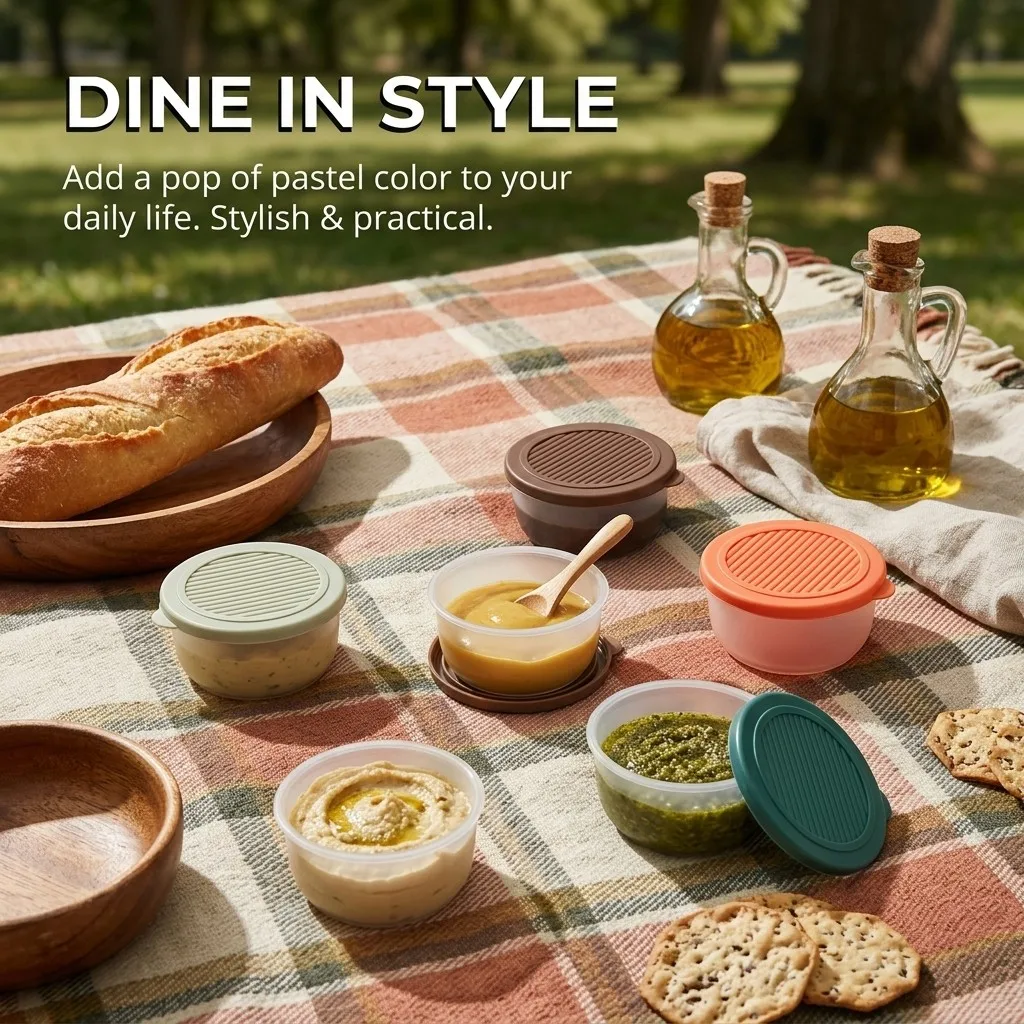 2/6Pcs Mini Plastic Dressing S - Sauce Dipping Cup review and price