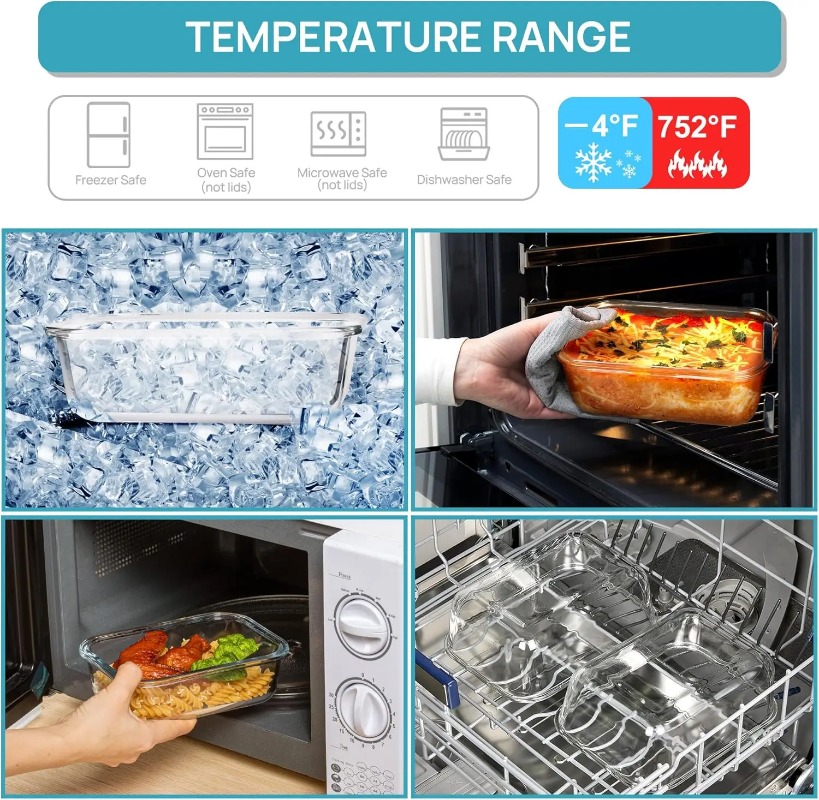 18‑Pack Glass Food Storage Con - Meal Prep Boxen Glas review and price