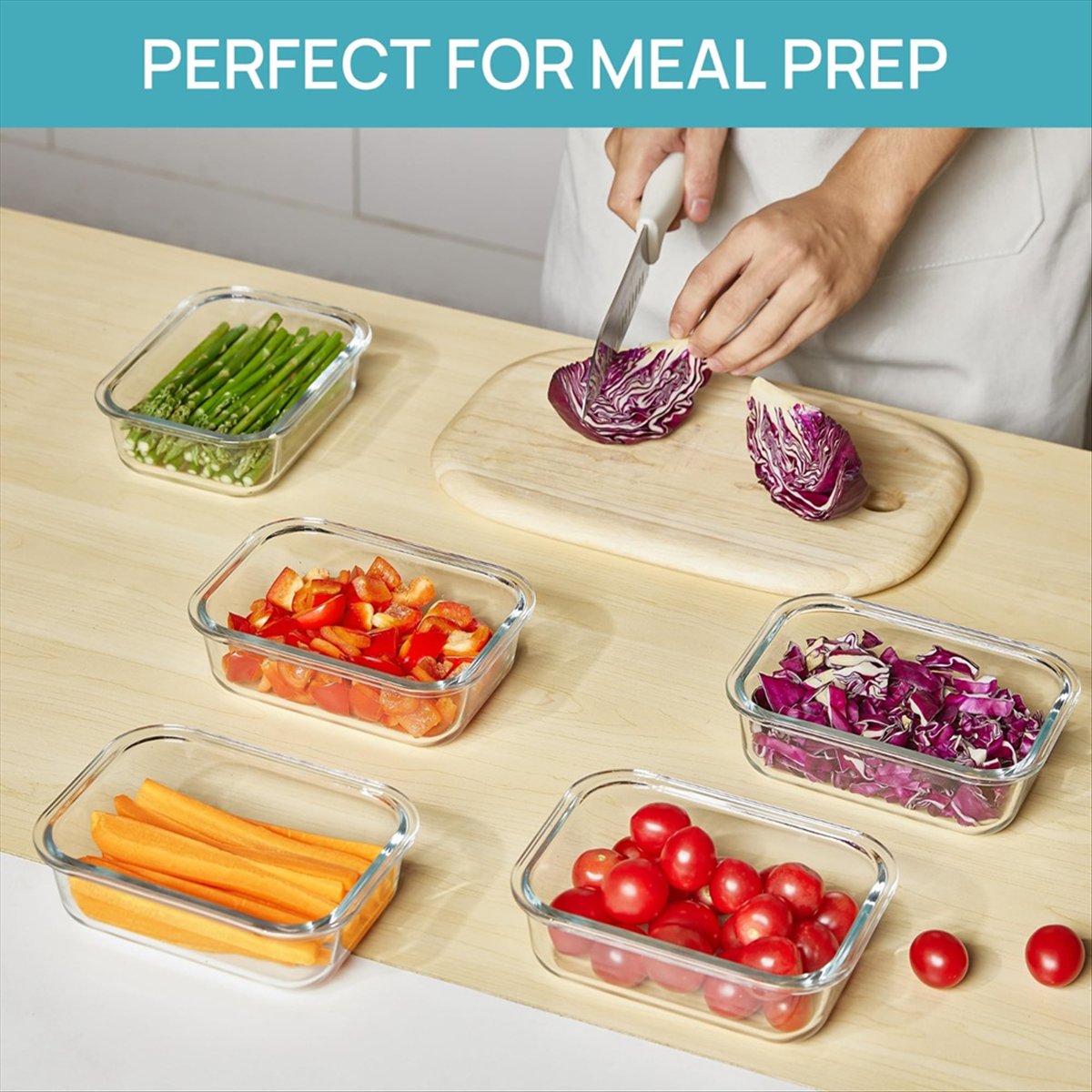 (ESTR) 5Pack 22oz Glass Storag - Meal Prep Glass Containers With Lids review and price