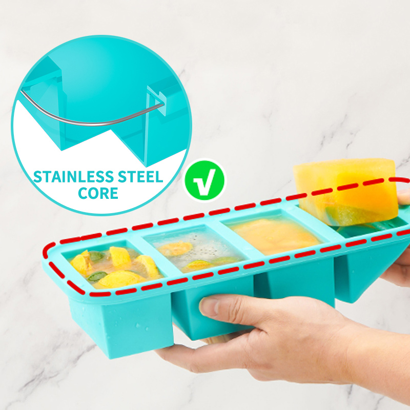 4 Covered Silicone Freezer Mol - Meal Prep Template review and price