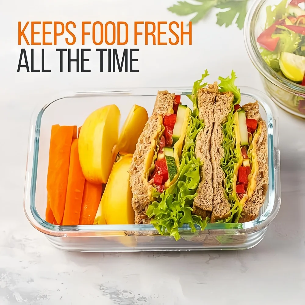BPA-Free Glass Lunch Box Recta - Meal Prep Boxen Glas review and price
