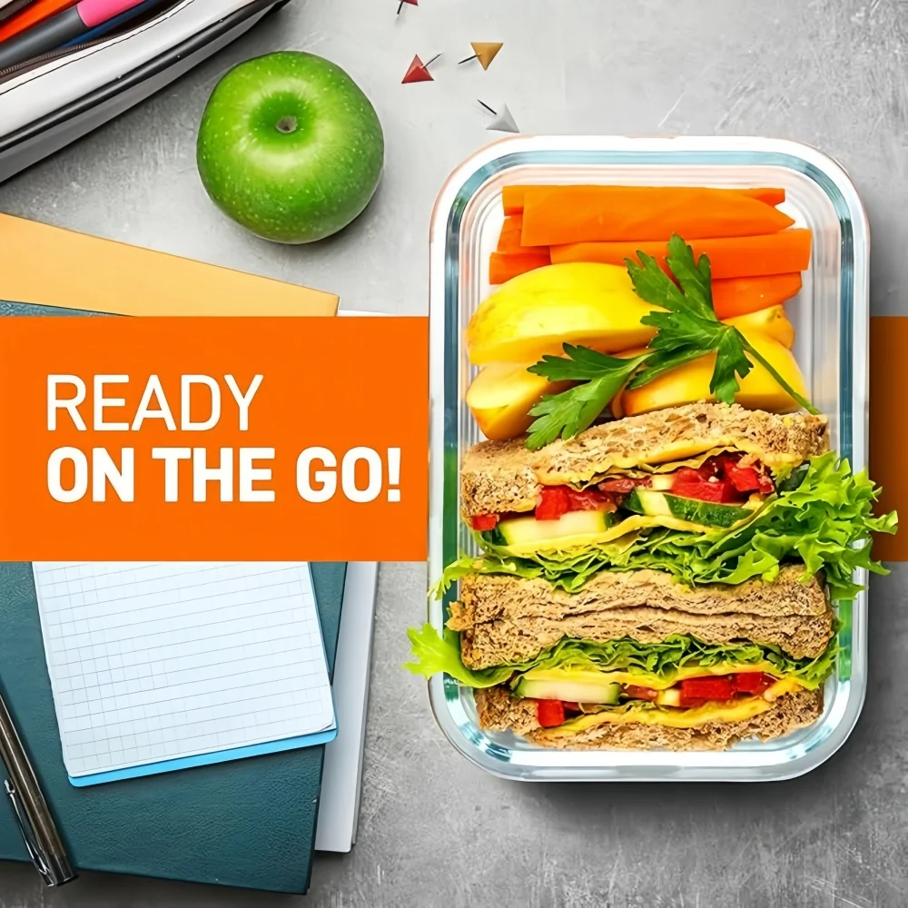 BPA-Free Glass Lunch Box Recta - Meal Prep Boxen Glas review and price