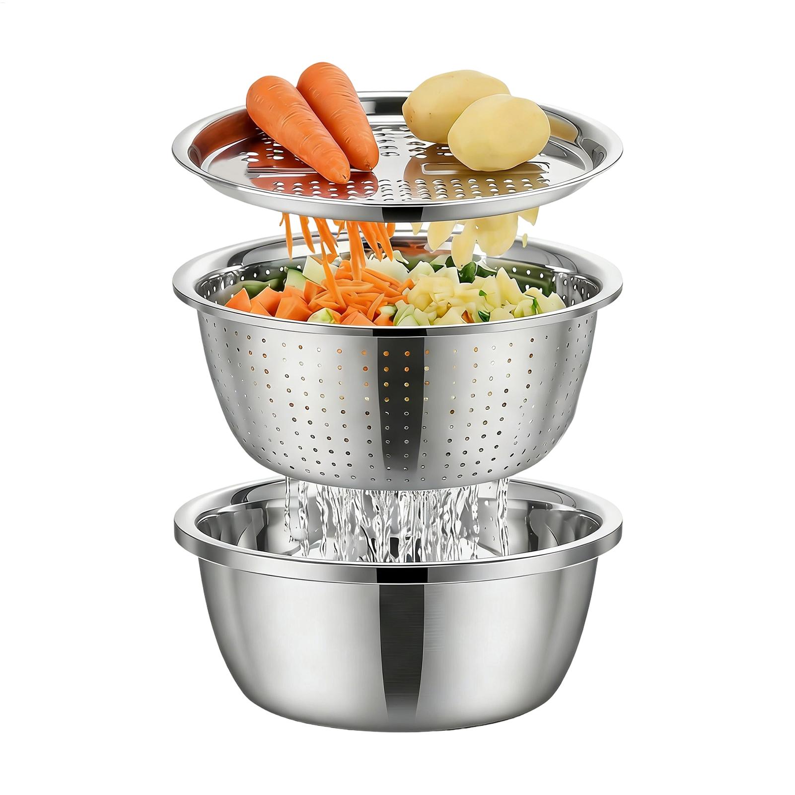 Stainless Steel Colander Strai - Meal Prep Rice review and price