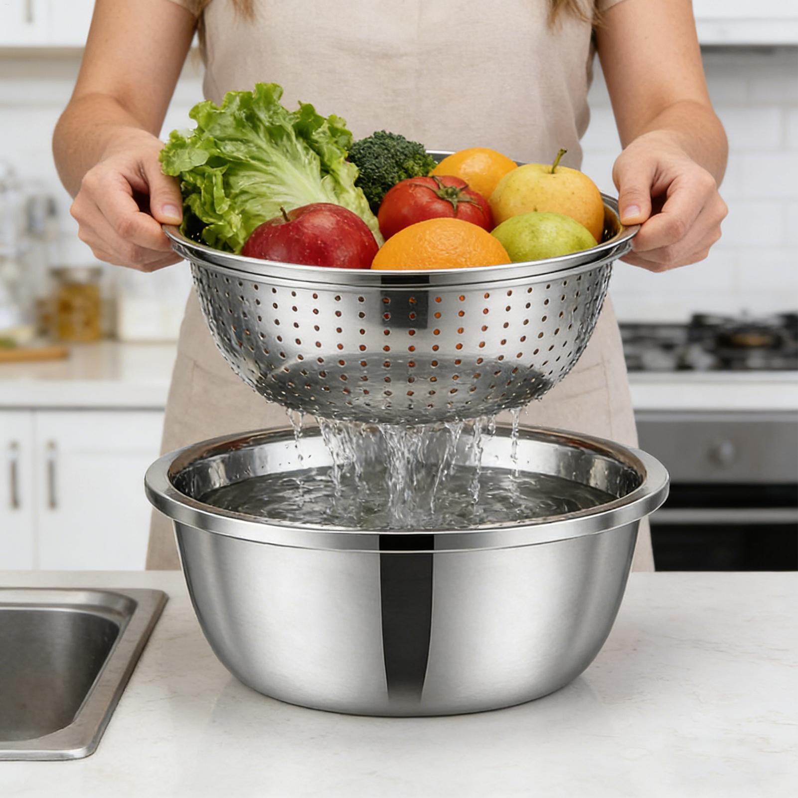 Stainless Steel Colander Strai - Meal Prep Rice review and price