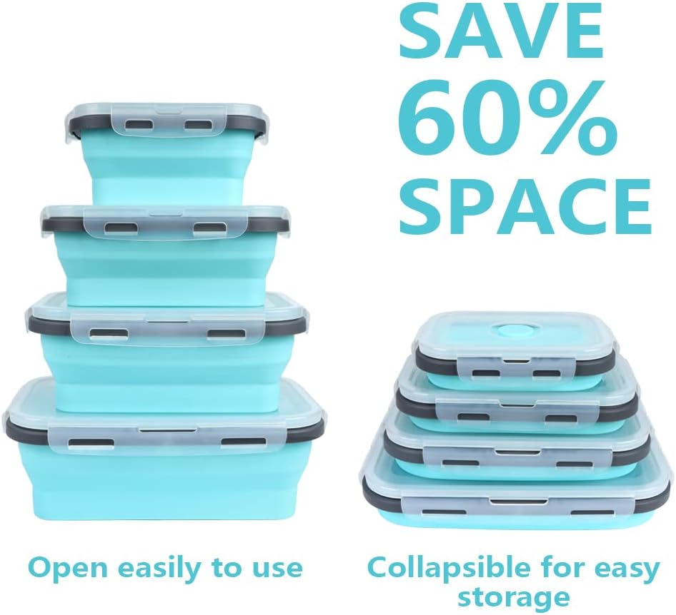 4PS Collapsible Food Storage C - Meal Prep Oatmeal review and price