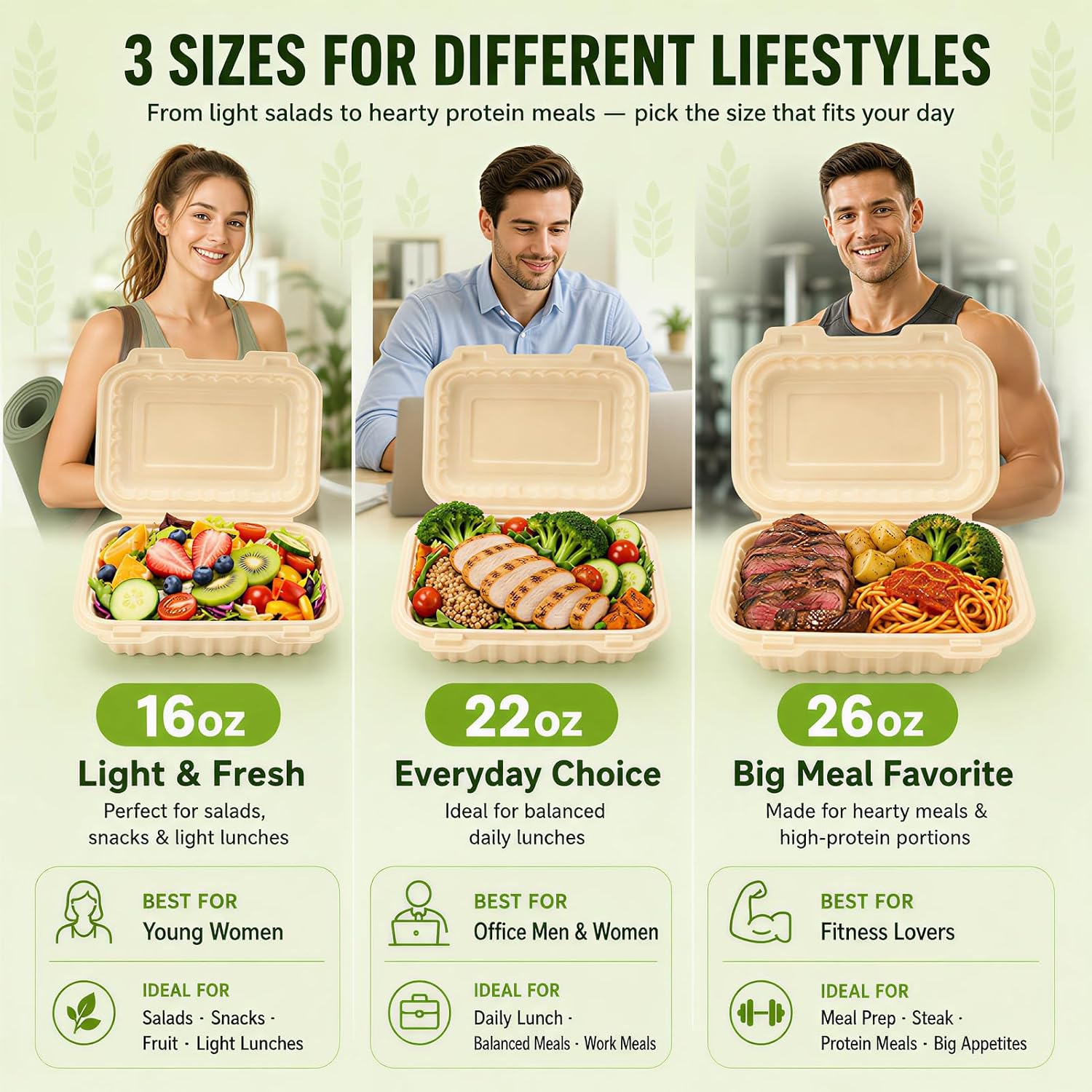 50 Pack 16oz Clamshell Take Ou - Meal Prep Rice review and price