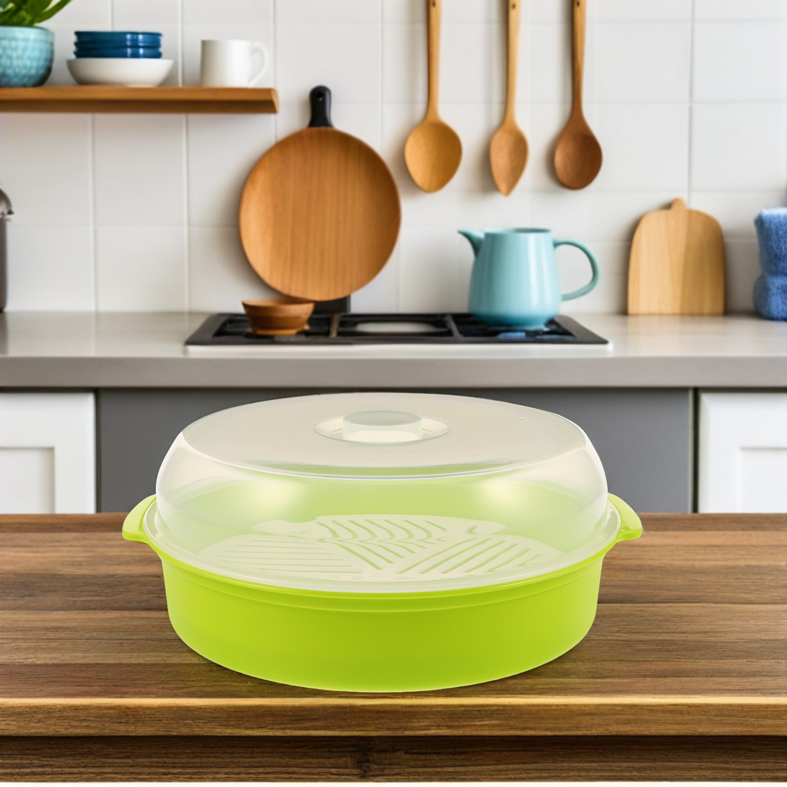 Microwave Steamer Bowl with Li - Meal Prep Rice review and price