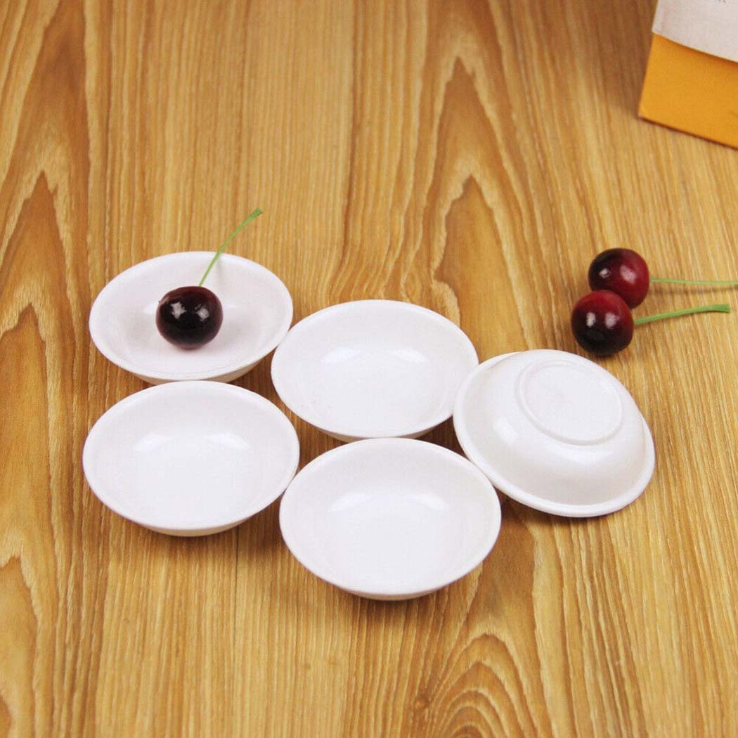 5pcs White Plastic Sauce Dishe - Sauce Dipping Cup review and price