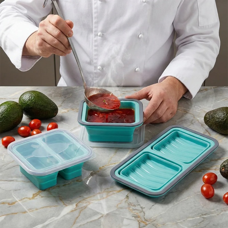 Freezer Tray with Lid 2 pcs Si - Meal Prep Template review and price