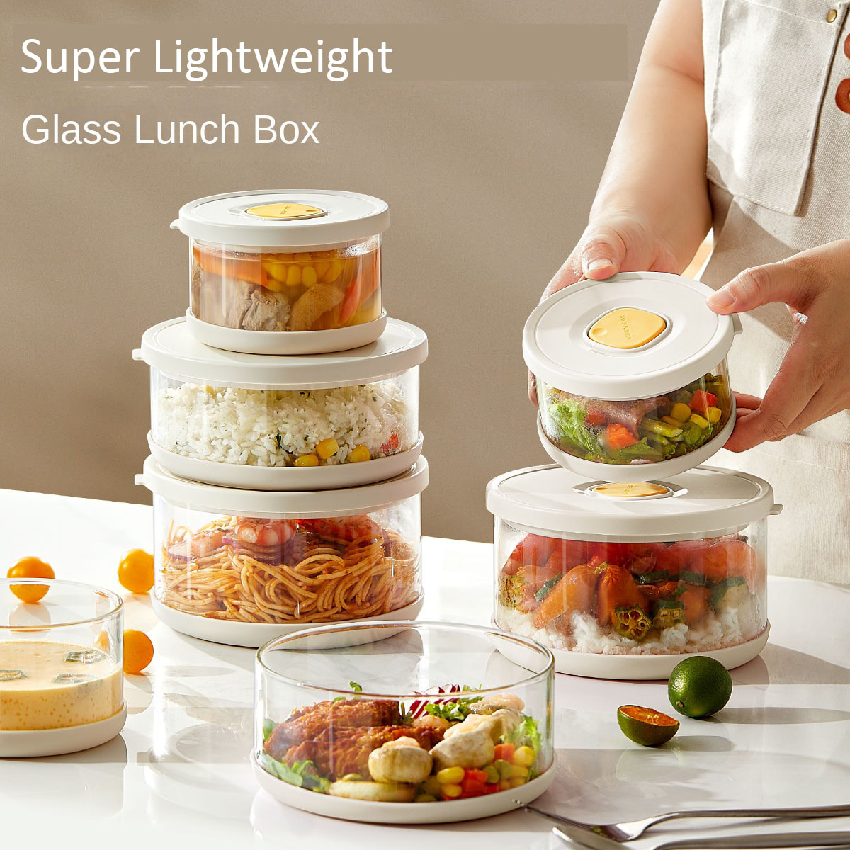 Glass Bowl with Airtight Cover - Meal Prep Rice review and price
