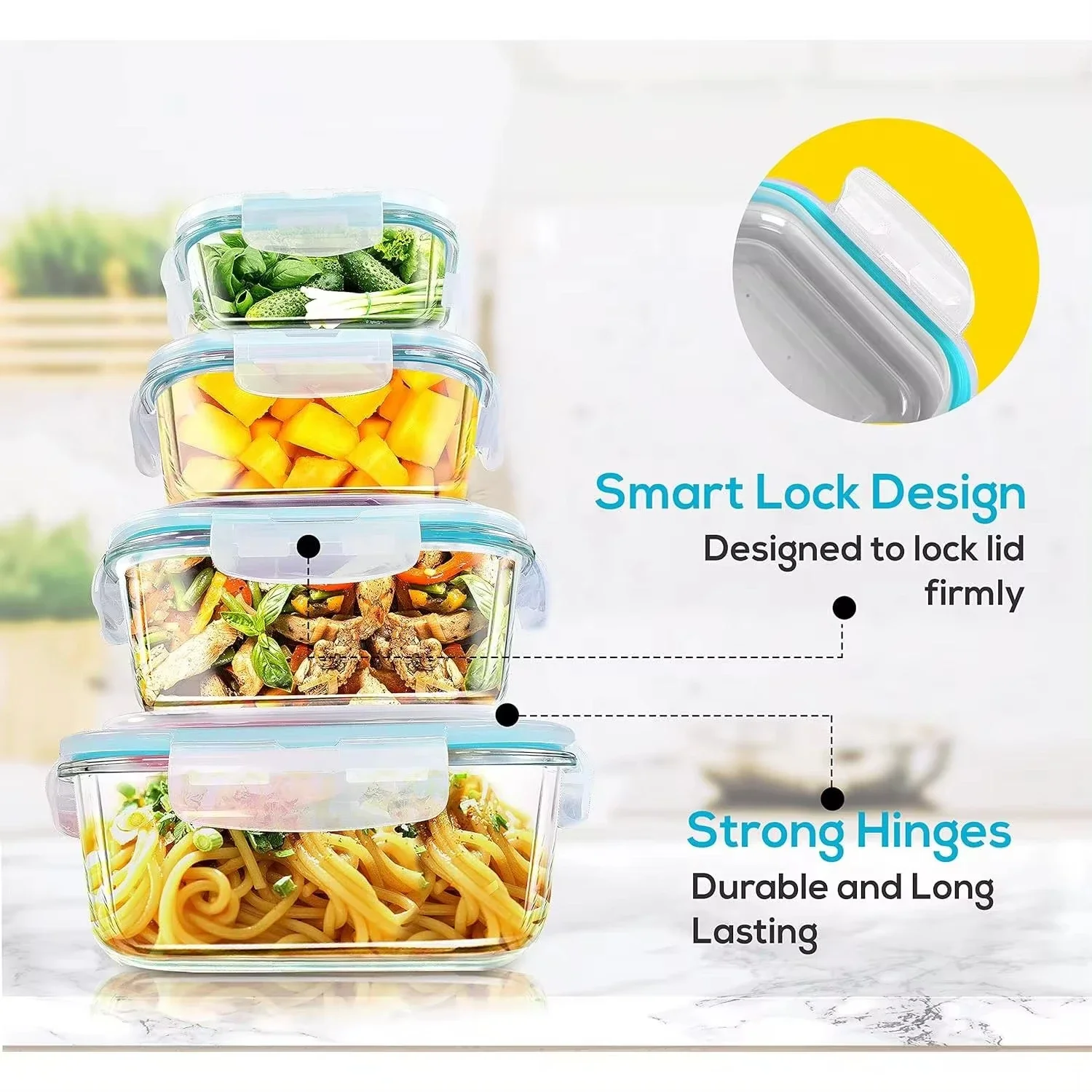 Glass Lunch Box Food Storage C - Meal Prep Boxen Glas review and price