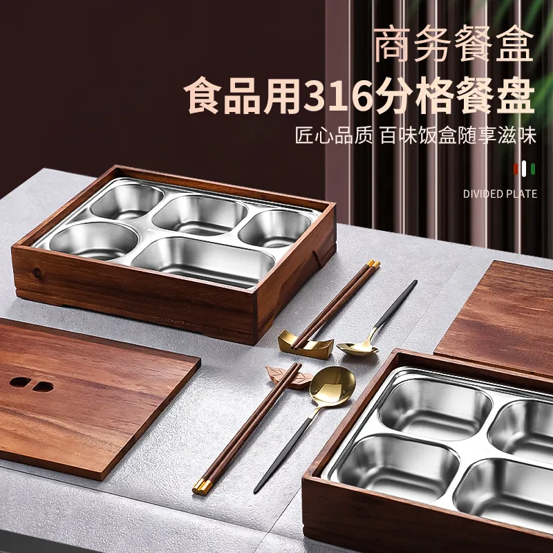 Black Walnut Bento Box with Di - Meal Prep Japanese Food review and price