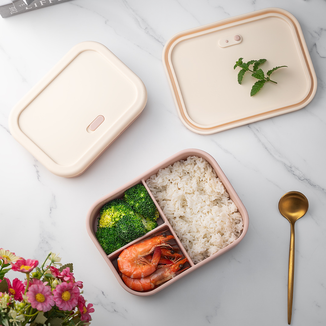 700ml/1300ml Silicone Bento Bo - Meal Prep Boxen Glas review and price