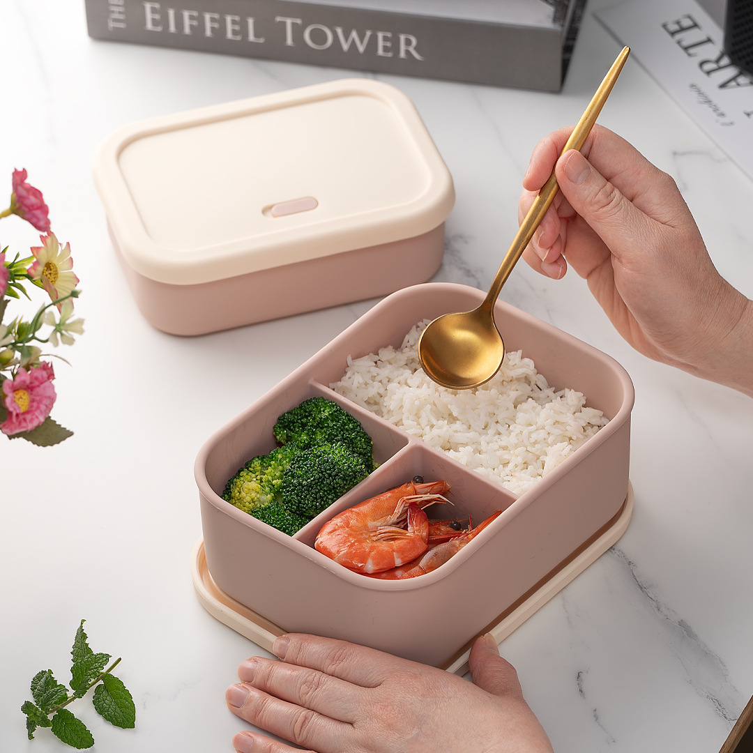 700ml/1300ml Silicone Bento Bo - Meal Prep Boxen Glas review and price