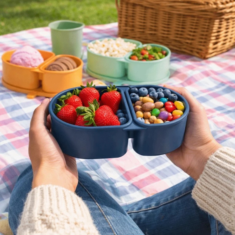 Food Grade Silicone Lunch Box  - Meal Prep Boxen Glas review and price