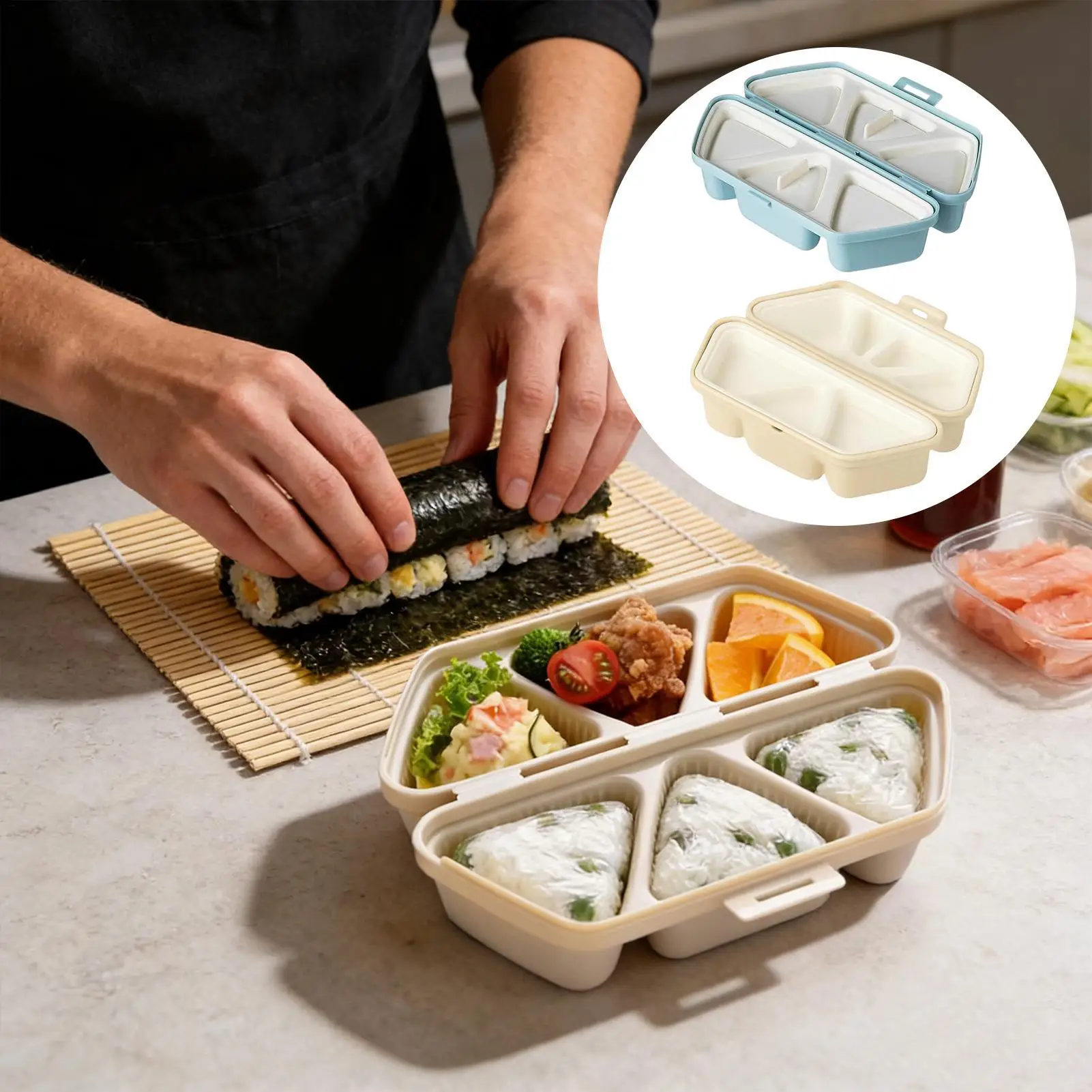 Sushi Mold Maker 6 Cavity Tria - Meal Prep Rice review and price